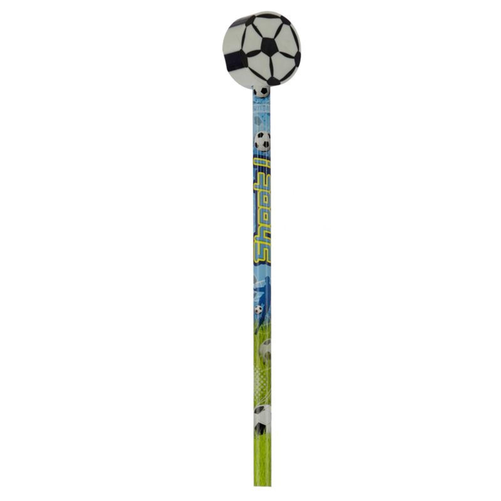Fußball Bleistift mit Radiergummi  (pro Stück)