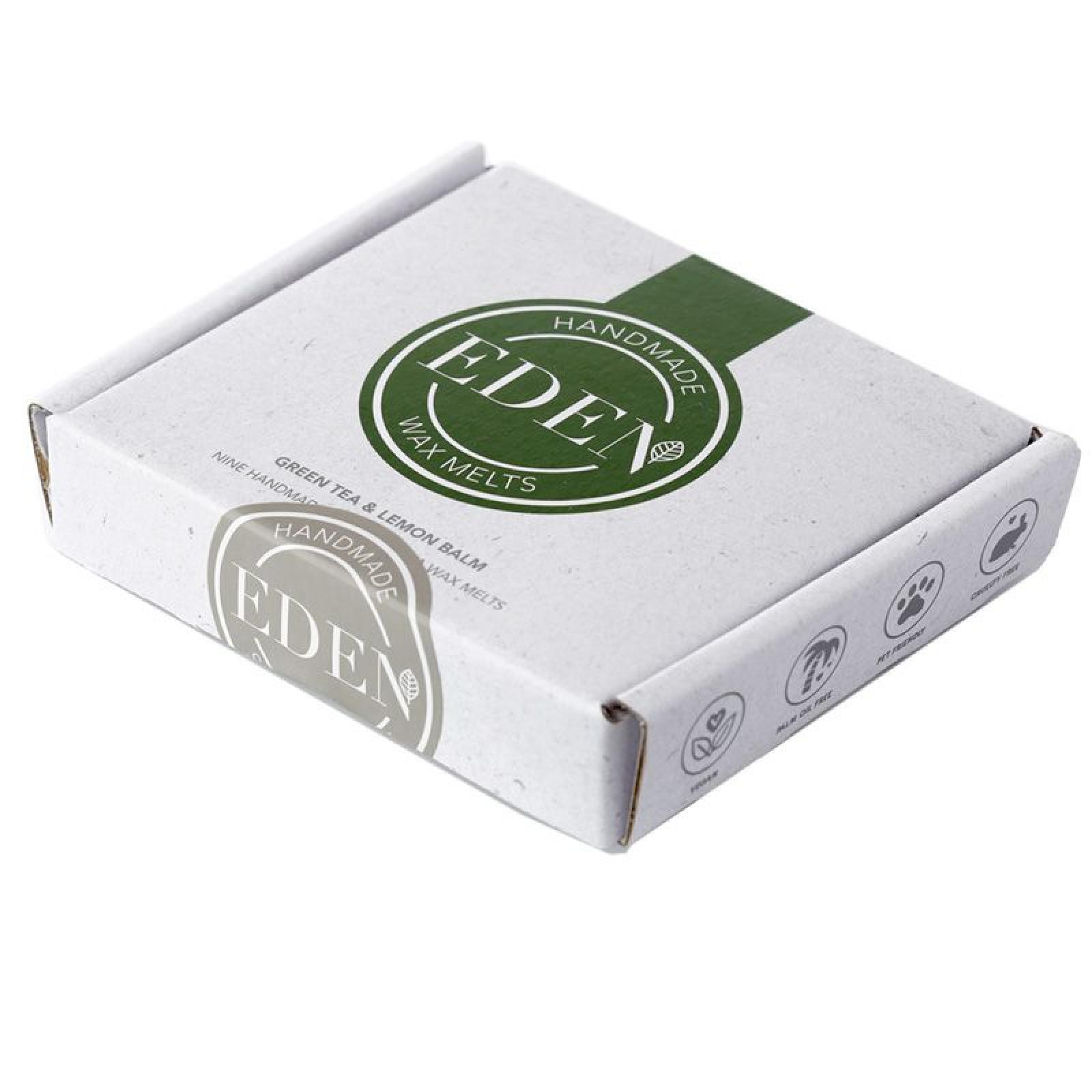 9er Set Handgemachte Soja- Duftwachs Melts - Eden Grüner Tee & Zitronenbalsam
