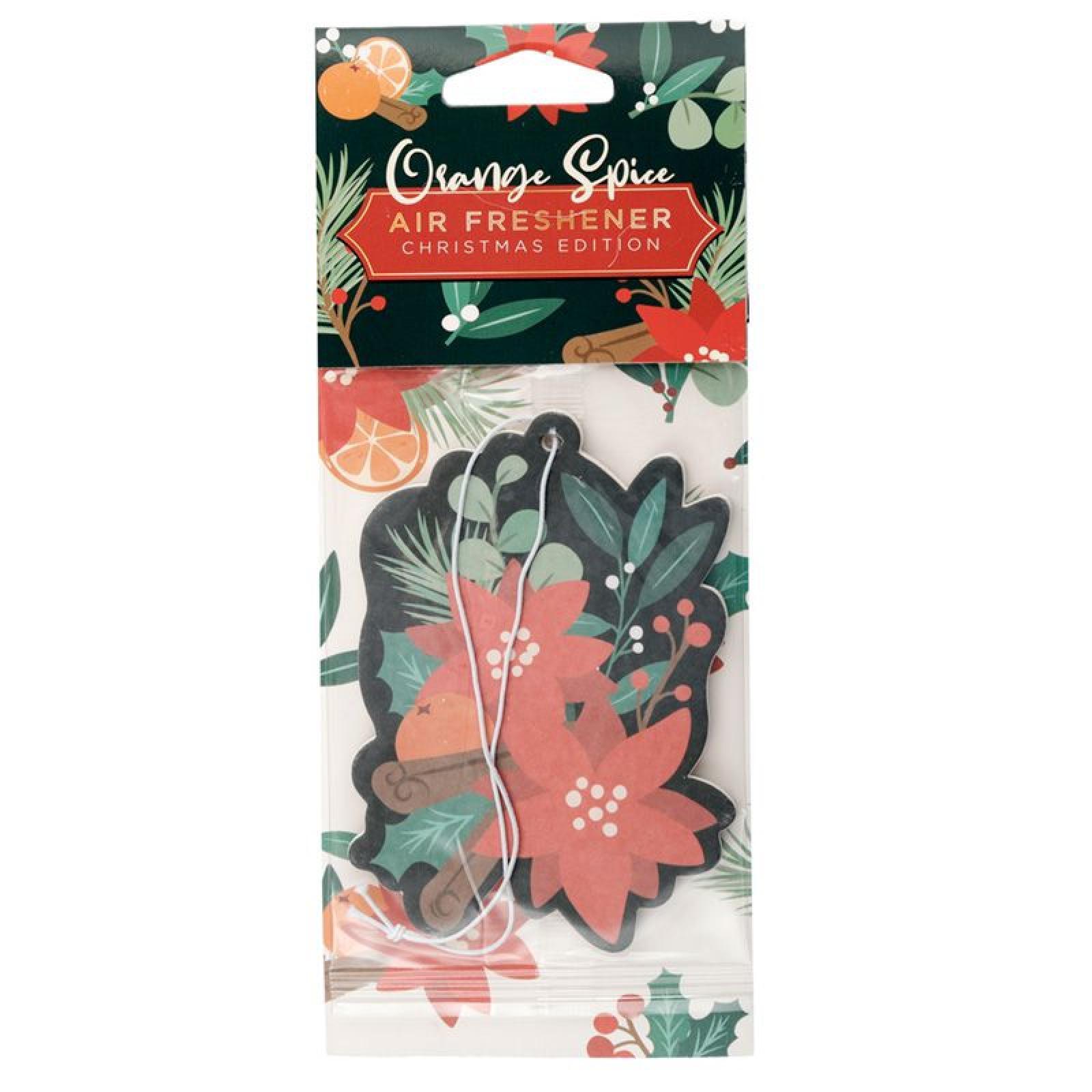 Weihnachten festliche Blumen Lufterfrischer - Gewürzte Orange (pro Stück)