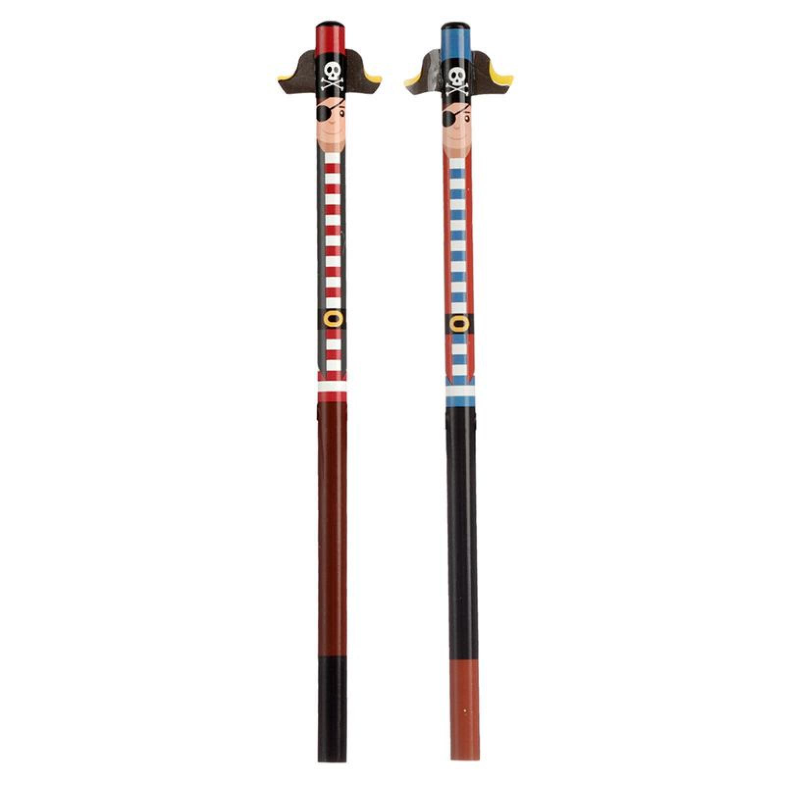 Ahoy Pirat Bleistift mit Radiereraufsatz (pro Stück)