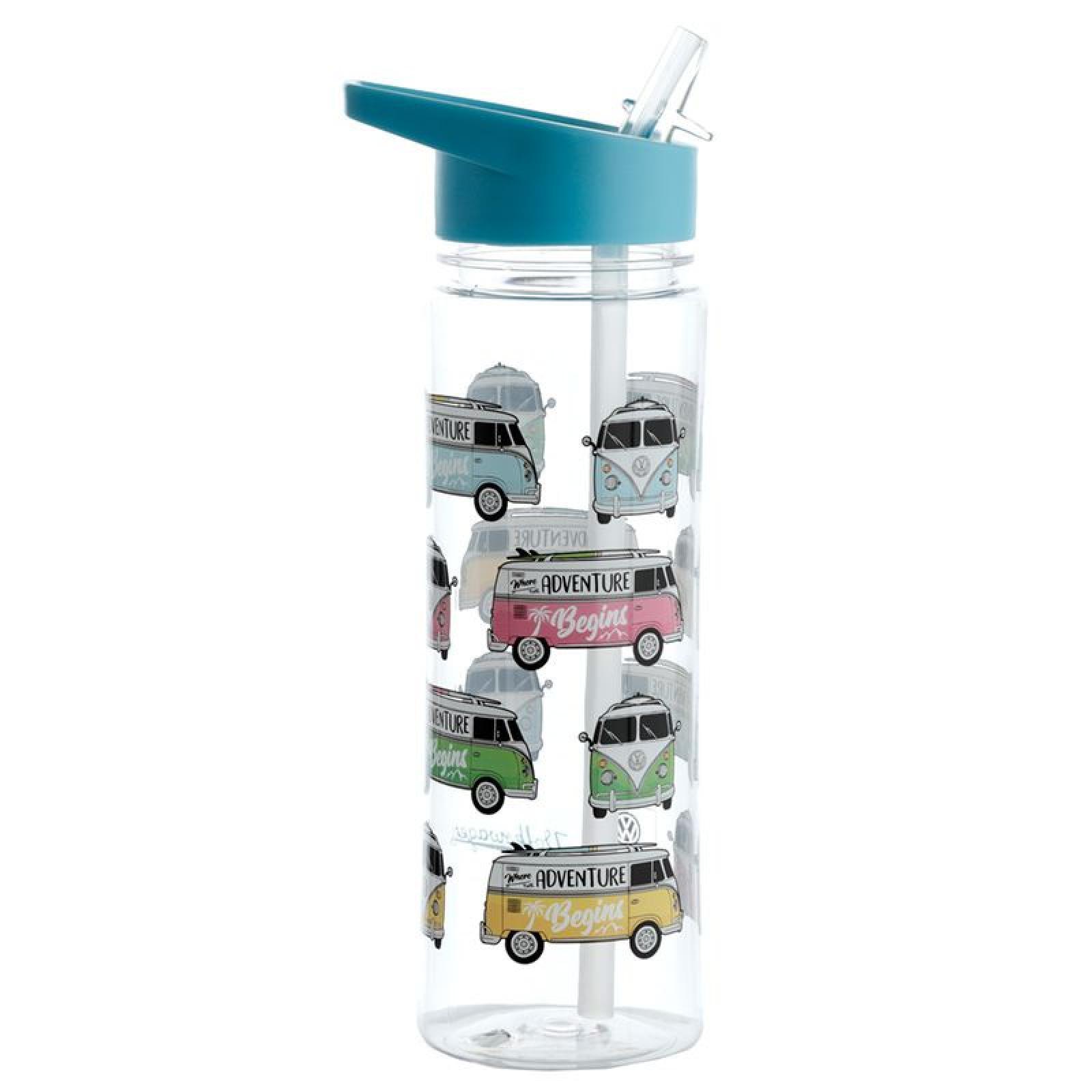 Volkswagen VW T1 Bulli Surf Wasserflasche aus bruchsicherem Kunststoff 550ml