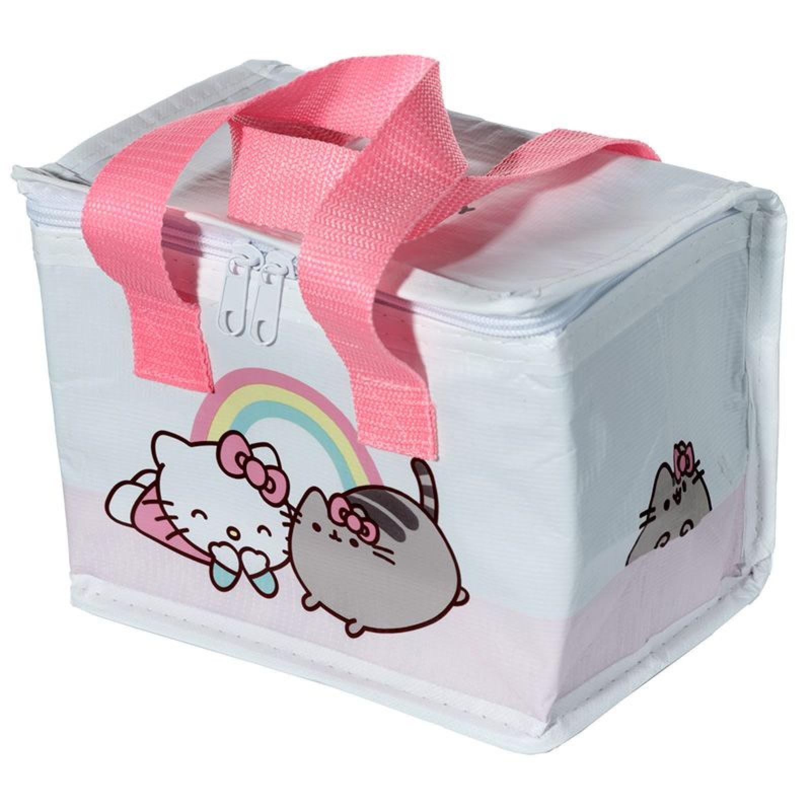 Hello Kitty & Pusheen Katze recycelte Plastikflasche RPET wiederverwendbare Kühltasche Lunch Box