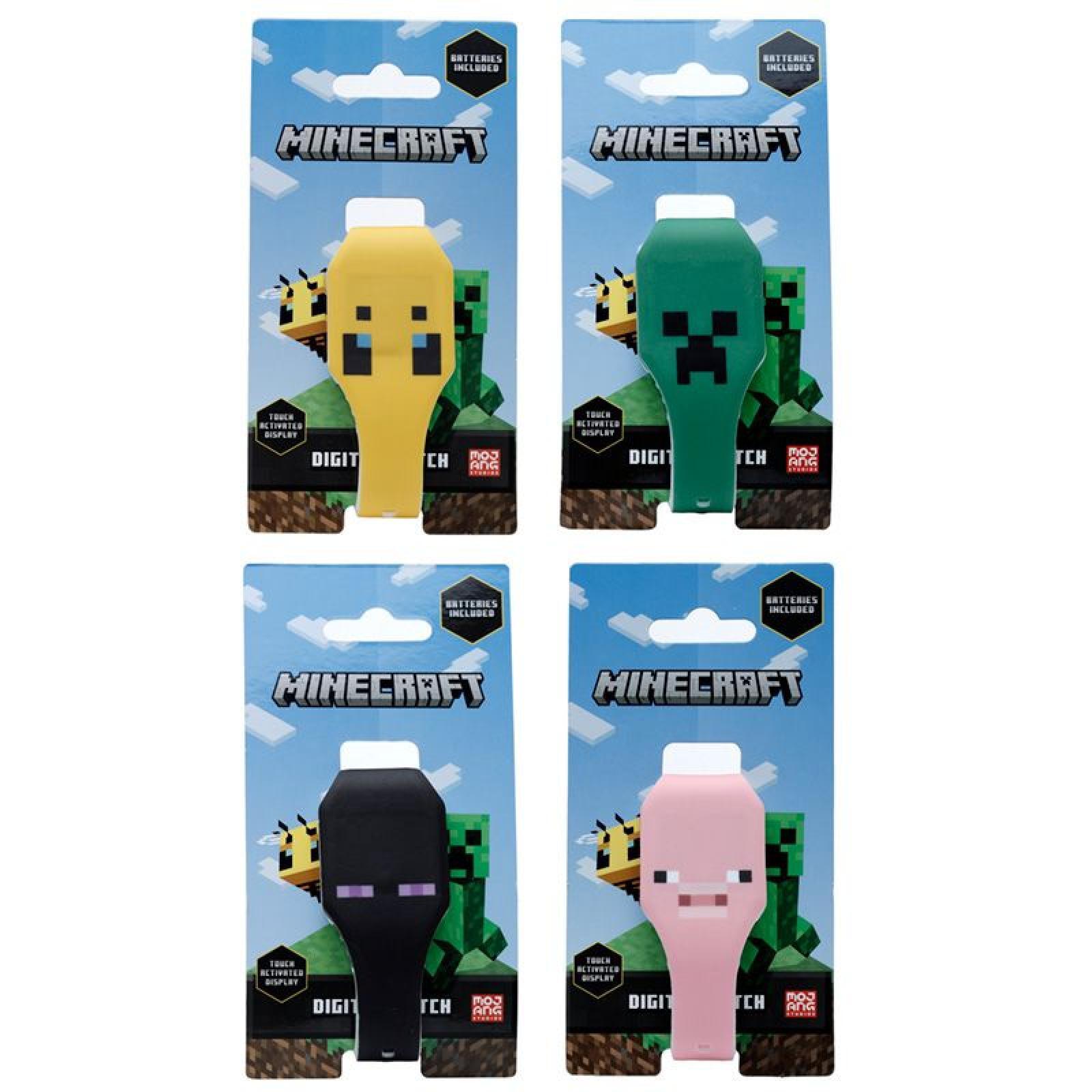 Minecraft Faces Digitaluhr aus Silikon (pro Stück)