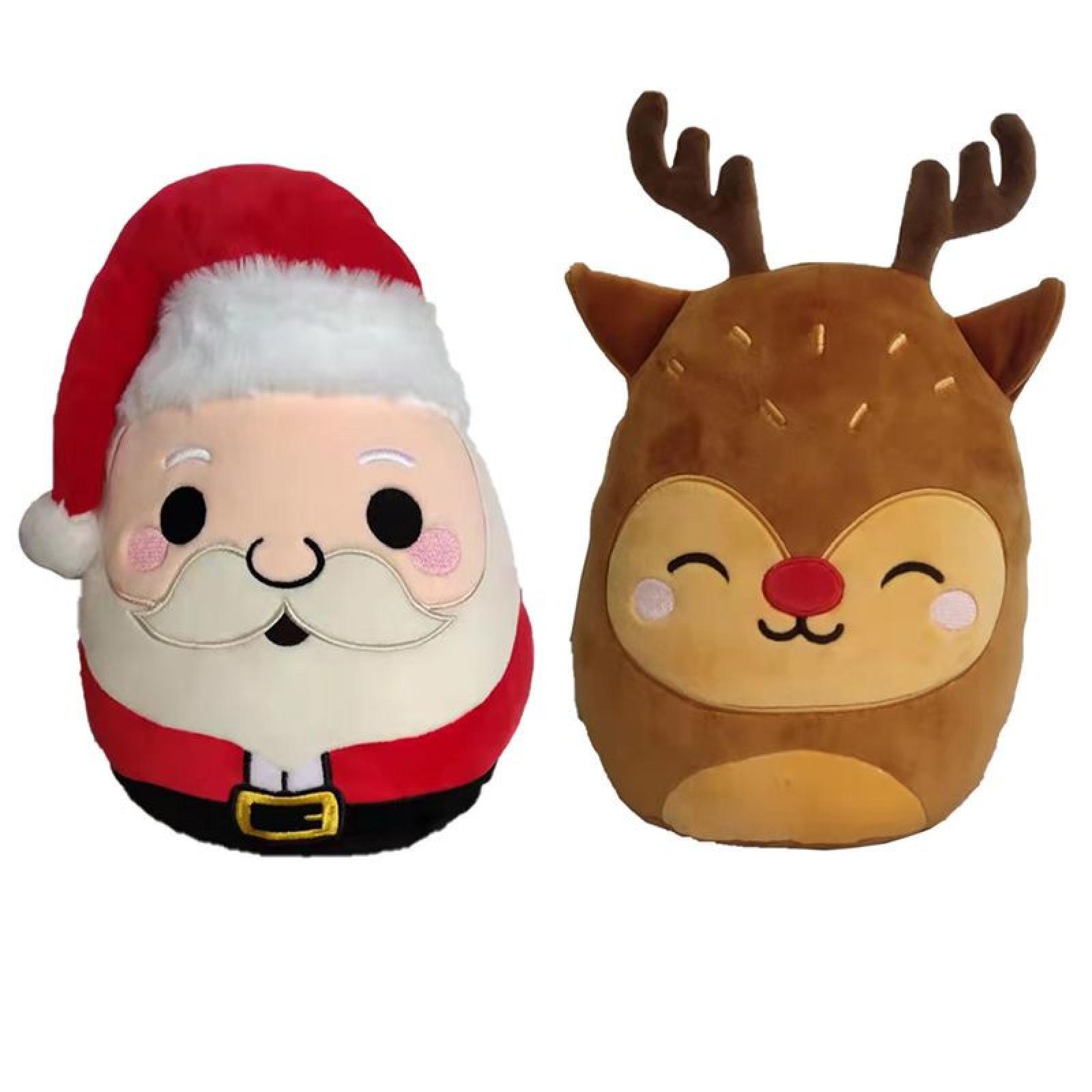 Squidglys Weihnachten Weihnachtsmann & Rentier umkehrbares Adoramals Plüsch Spielzeug