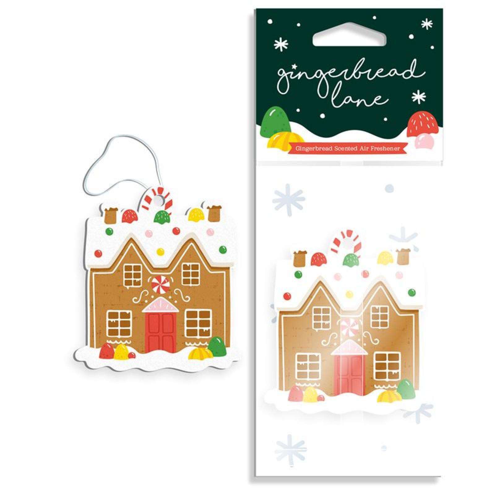 Weihnachten Gingerbread Lane Auto-Lufterfrischer - Zitrone (pro Stück)
