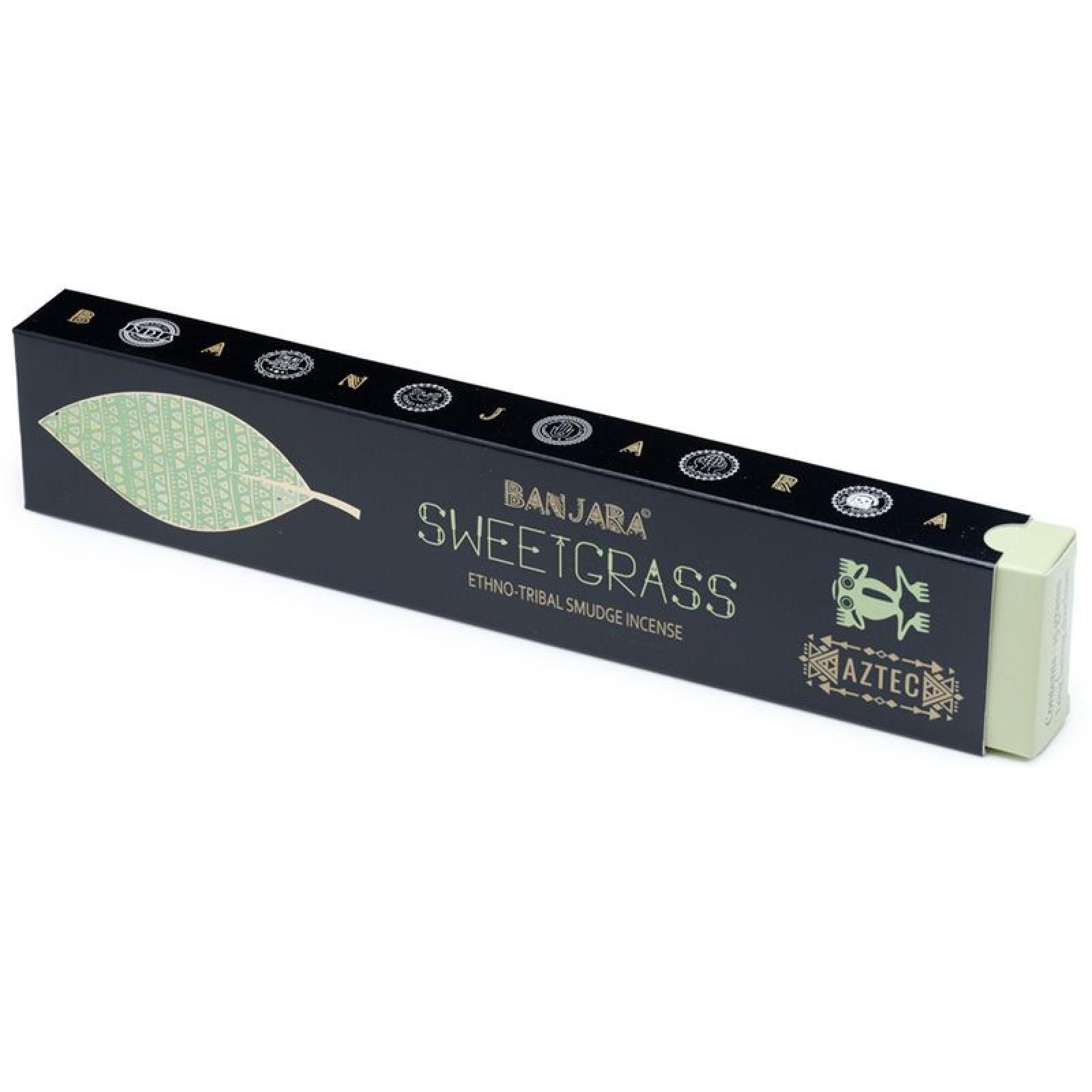 Banjara Ethno-Tribal Smudge Incense Räucherstäbchen - Süßgras (pro Verpackung)